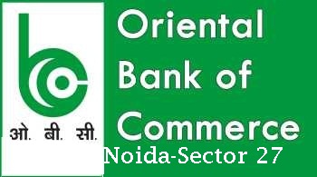 Oriental bank of commerce branch at Noida sector 27