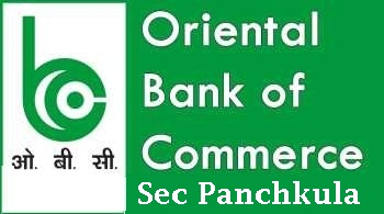 Oriental bank of commerce branch at sec Panchkula