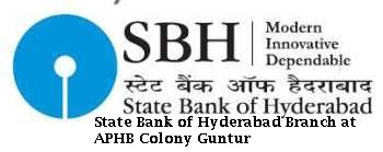 State Bank of Hyderabad Branch at APHB Colony Guntur